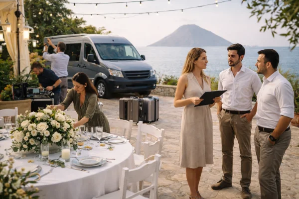Logistica matrimonio a salina